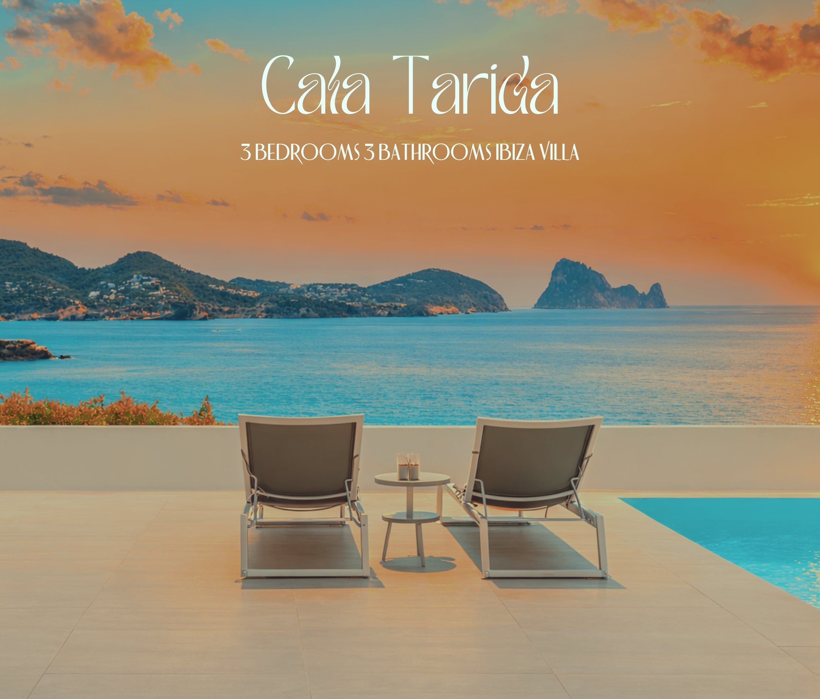 Charming & Spacious Ibiza Villa with Front-Row Views of the Iconic Es Vedrà near Cala Tarida