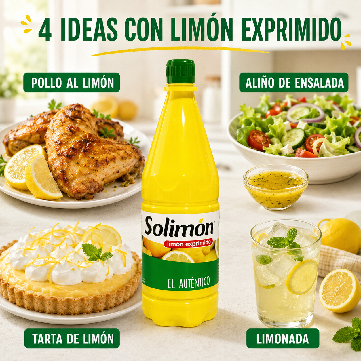 Zumo de Limón Exprimido 100% Natural - Solimon
