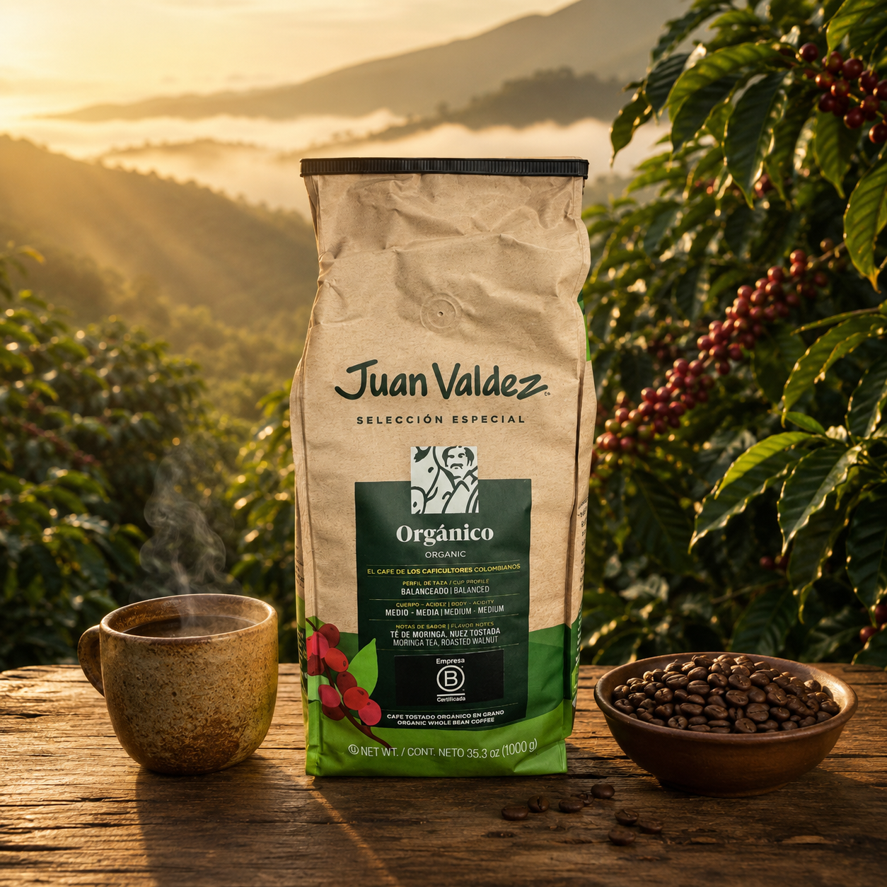 Café Orgánico Colombiano - (1Kg) - Juan Valdez Café