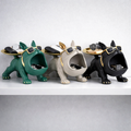 ArtZ® Bodybuilder Bulldog Storage Bin And Tray - Full Set (3 Bulldogs)