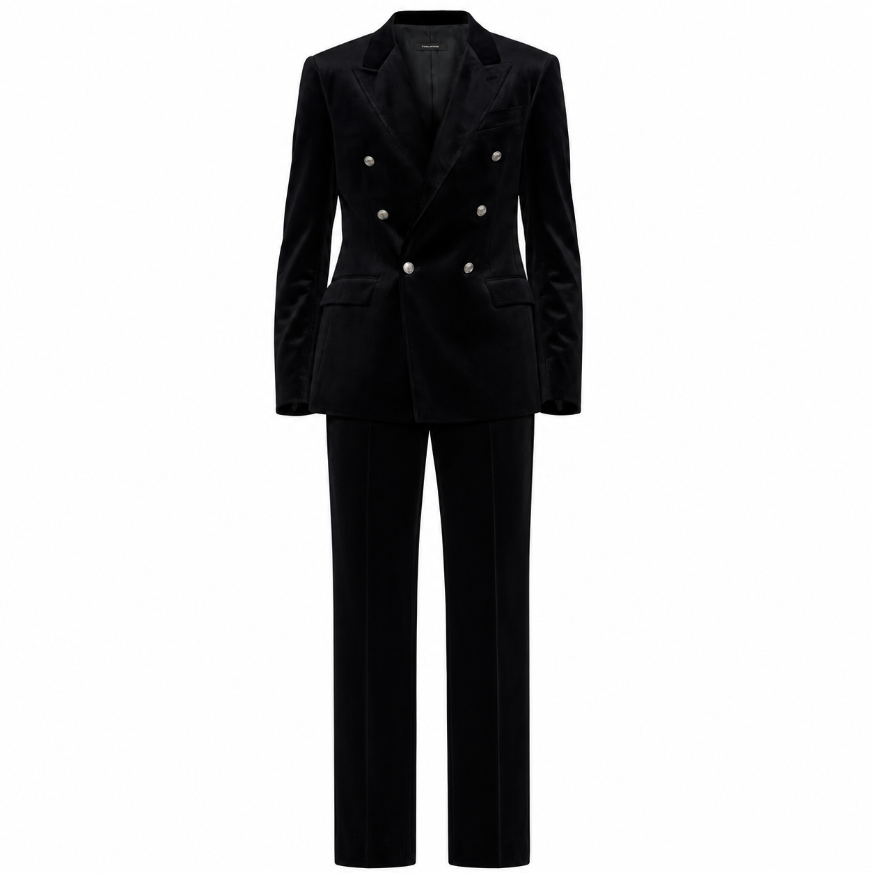 Black Velvet Double-Breasted Suit