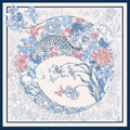 Blue Leopard Scarf