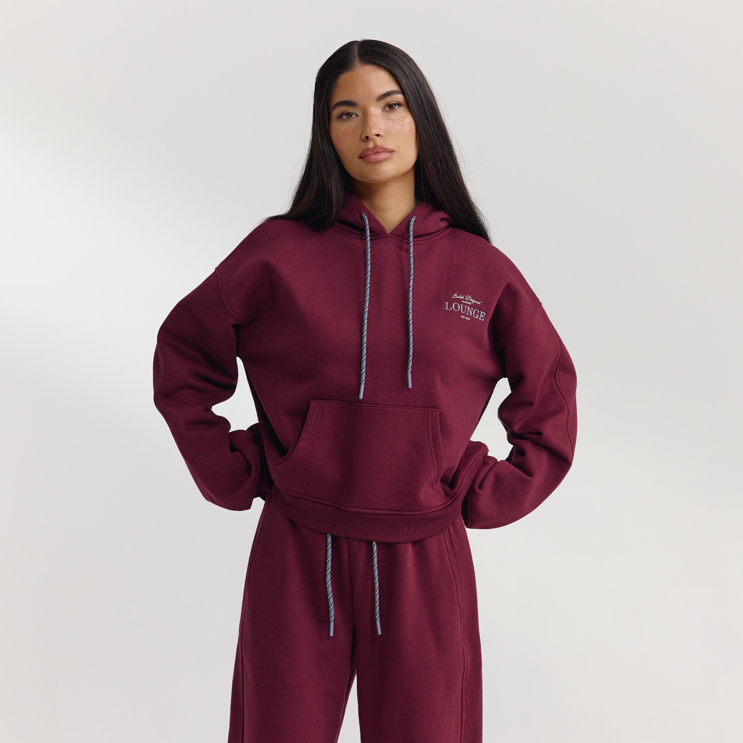 Lounge Underwear Oversized Hoodie - Cherry Lacquer