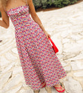 The Maisie Dress / Diamond Cherries Cherry Red   By Hill House Home