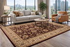 Cherryfield Burgundy 1024 Wool Area Rug