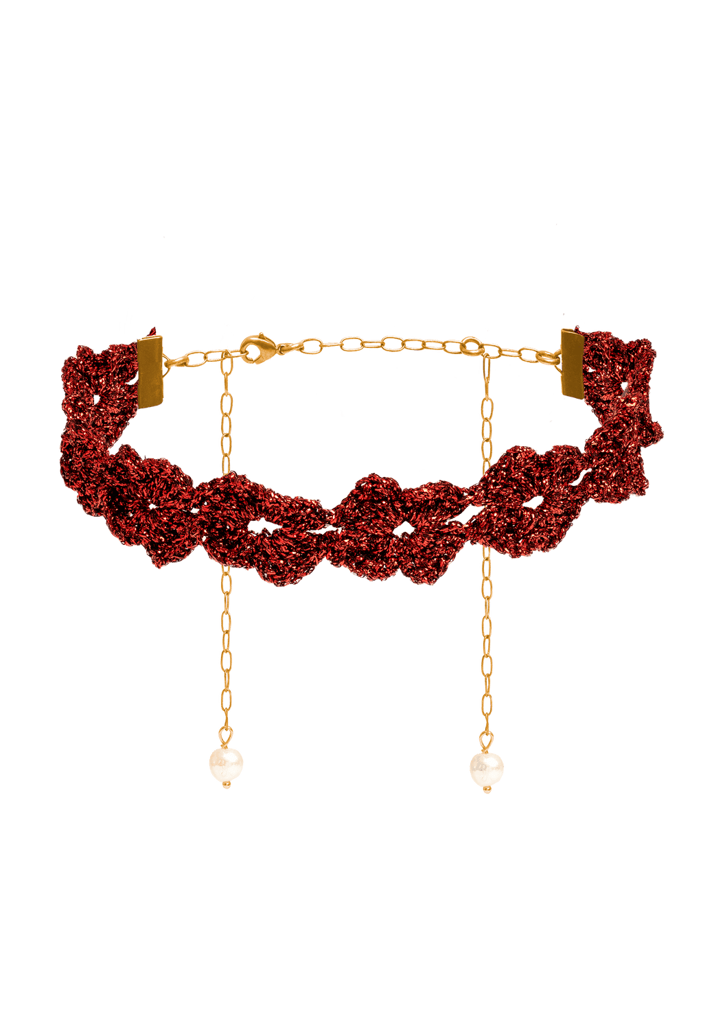 Choker Clover Gertrudis Rojo