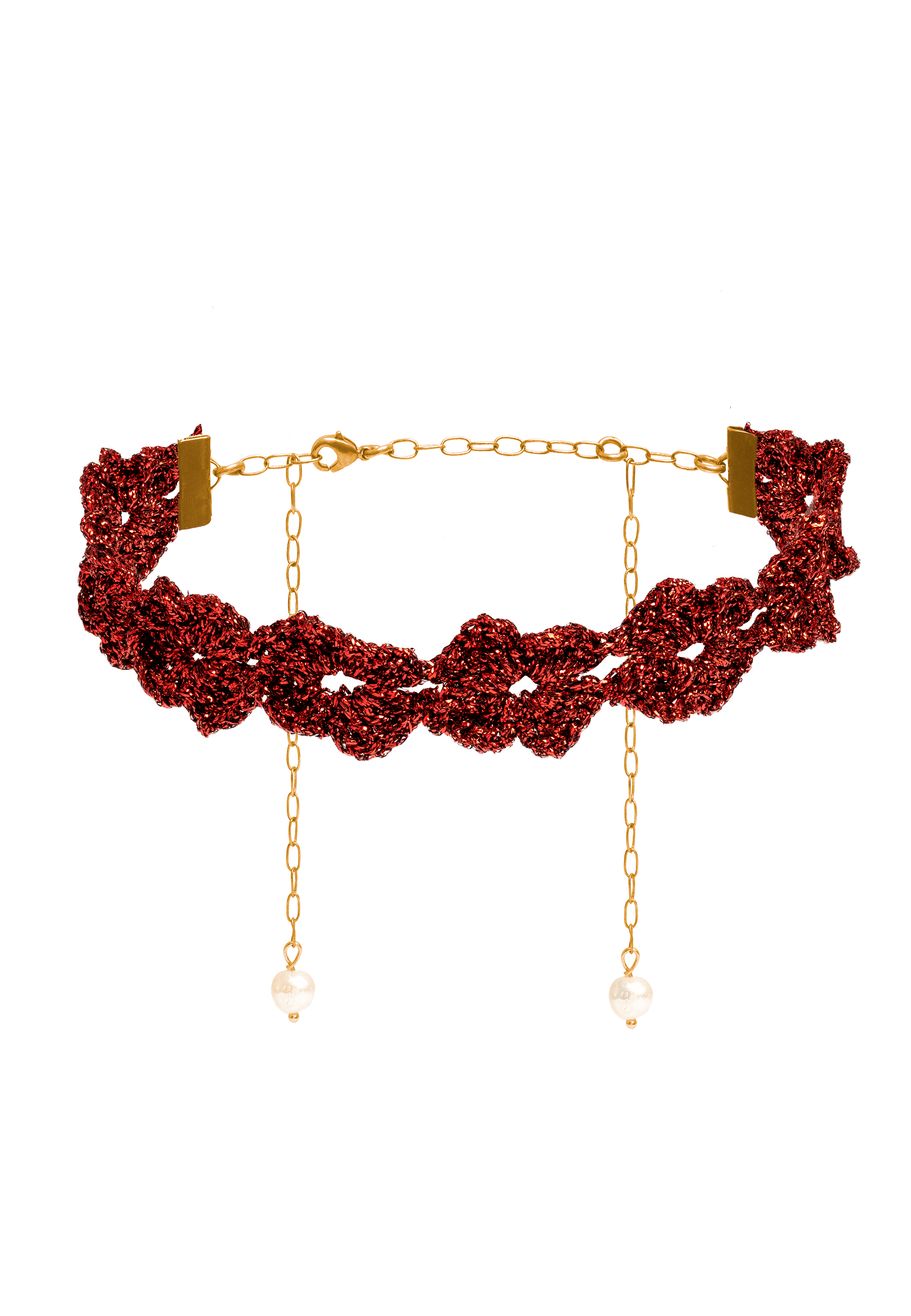Choker Clover Gertrudis Rojo