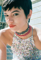 Choker Clover Gertrudis Gris