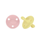 Chupete DIAMOND By Nenina & Co Amarillo Y Rosa pálido | Silicona Orgánica para Bebé +12 Meses