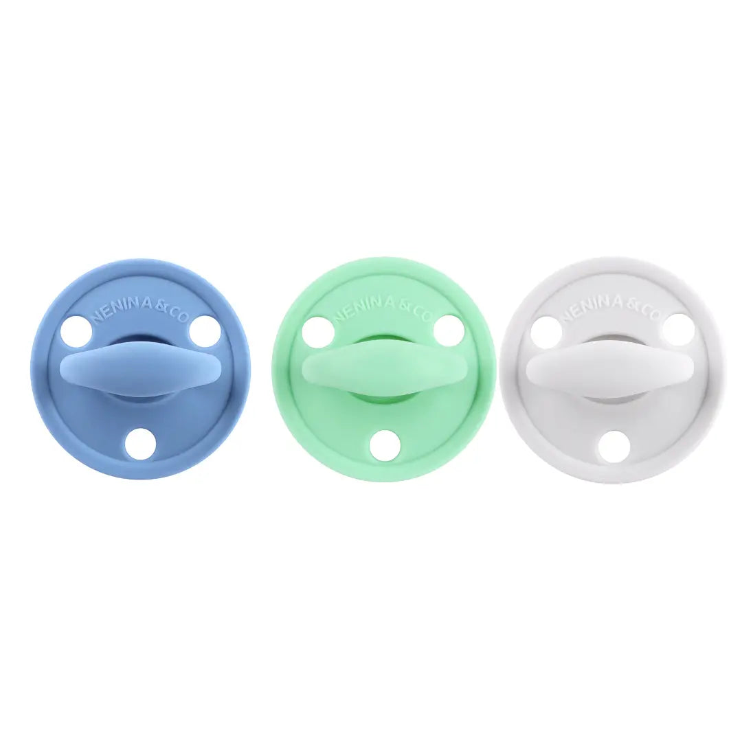 Chupete DIAMOND By Nenina & Co Azul, Mint y Gris