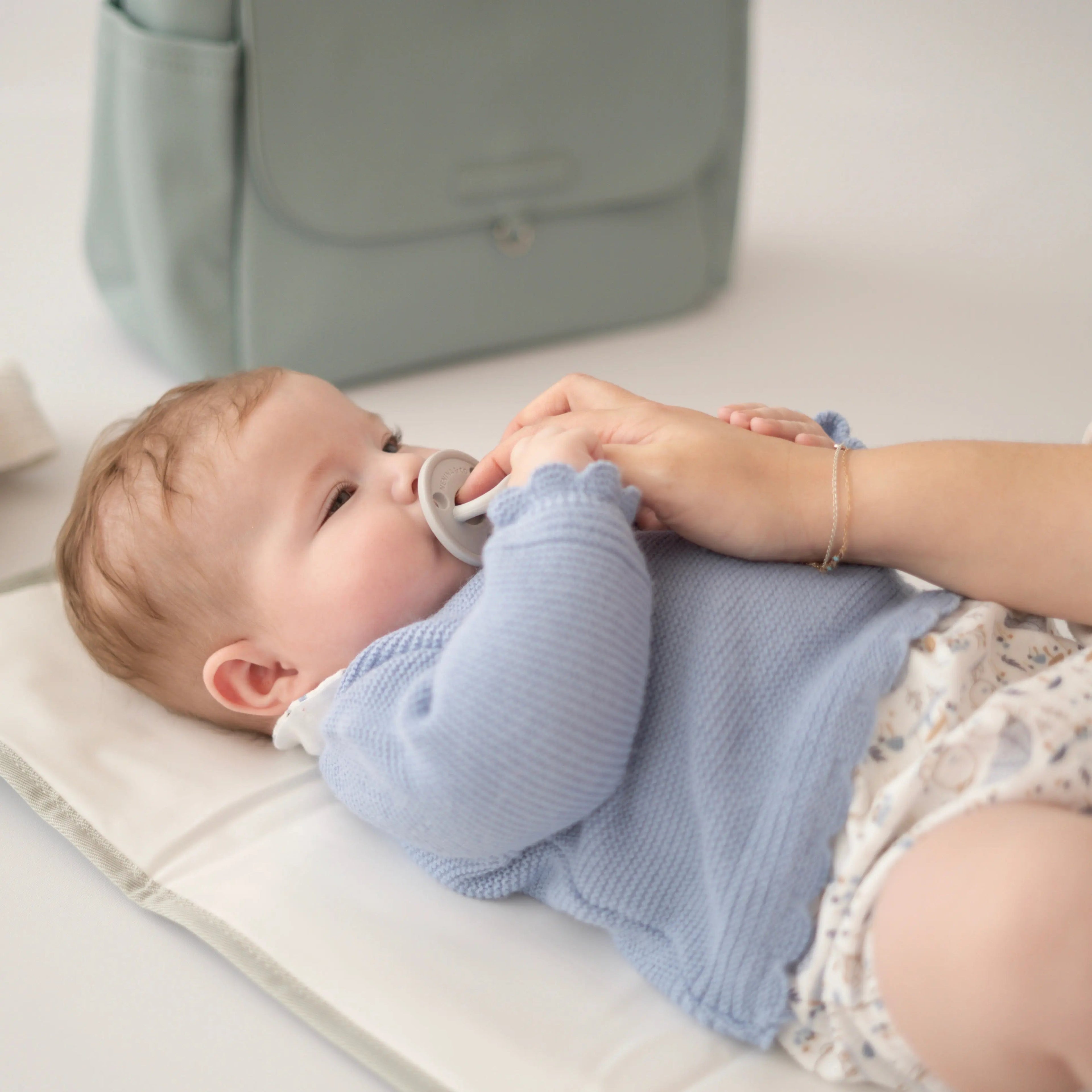 Chupete DIAMOND By Nenina & Co Celeste, Gris y Azul