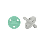 Chupete DIAMOND By Nenina & Co Mint y Gris | Silicona Orgánica para Bebé +12 Meses