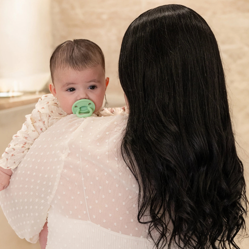 Chupete DIAMOND By Nenina & Co Mint y Gris | Silicona Orgánica para Bebé +12 Meses