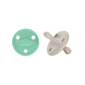 Chupete DIAMOND By Nenina & Co Mint y Gris | Silicona Orgánica para Bebé +12 Meses