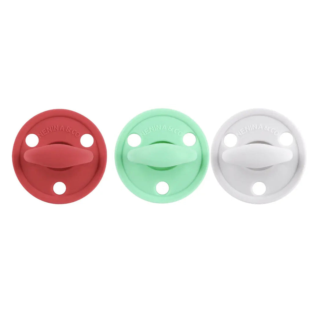 Chupete DIAMOND FS By Nenina & Co New Rojo, Mint y Gris