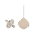Chupete DIAMOND + Guardachupete DIAMOND Dusty beige Nenina & Co