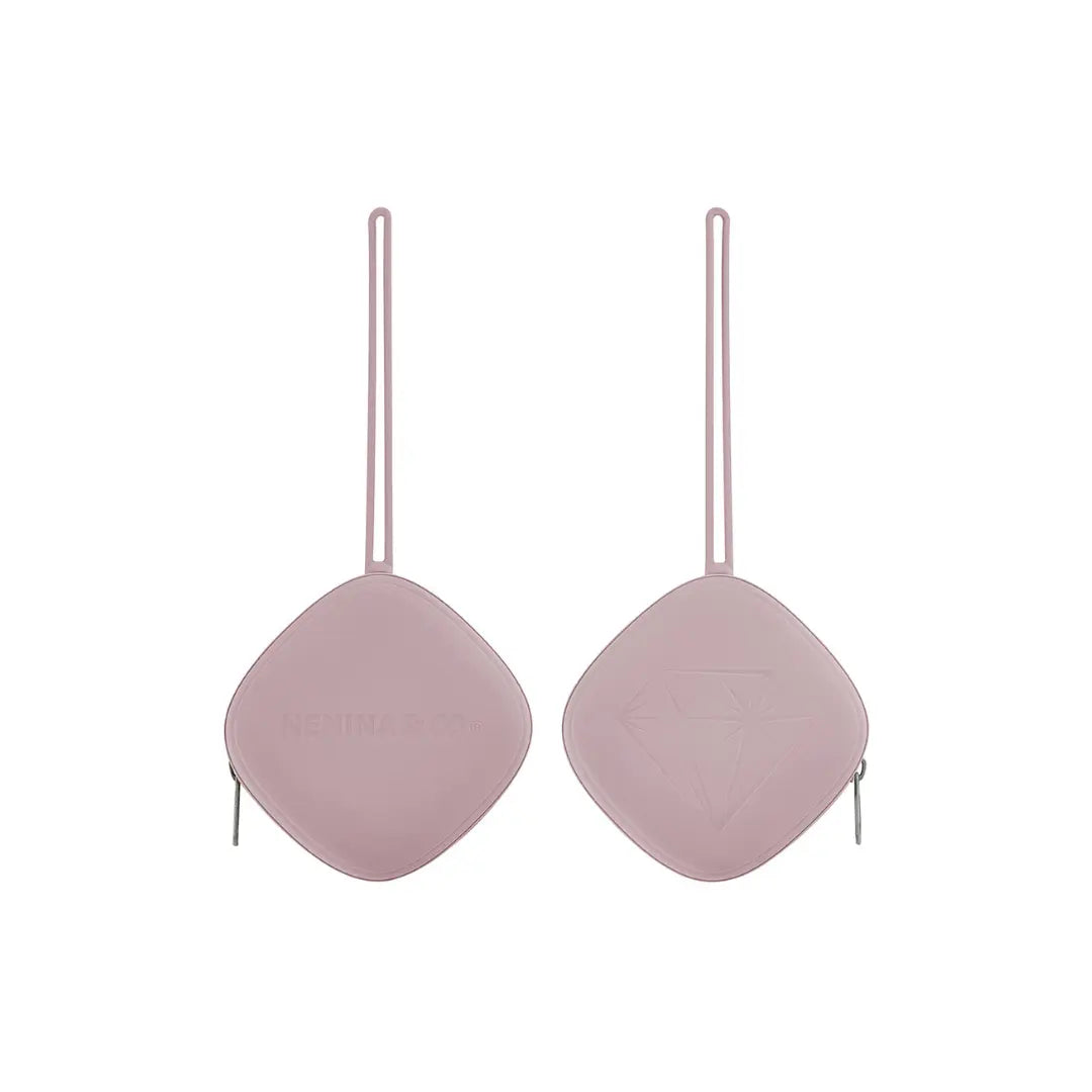 Chupete DIAMOND + Guardachupete DIAMOND Dusty pink Nenina & Co