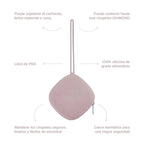 Chupete DIAMOND + Guardachupete DIAMOND Dusty pink Nenina & Co