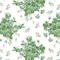 Circe Chintz Fabric Green By Sister Parish Design
