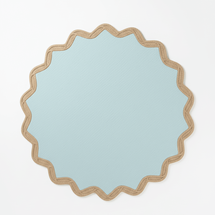 Classic Scallop Hand Tufted Round Rug