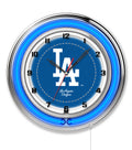 MLB Licensed 19" Double Neon Wall Clock