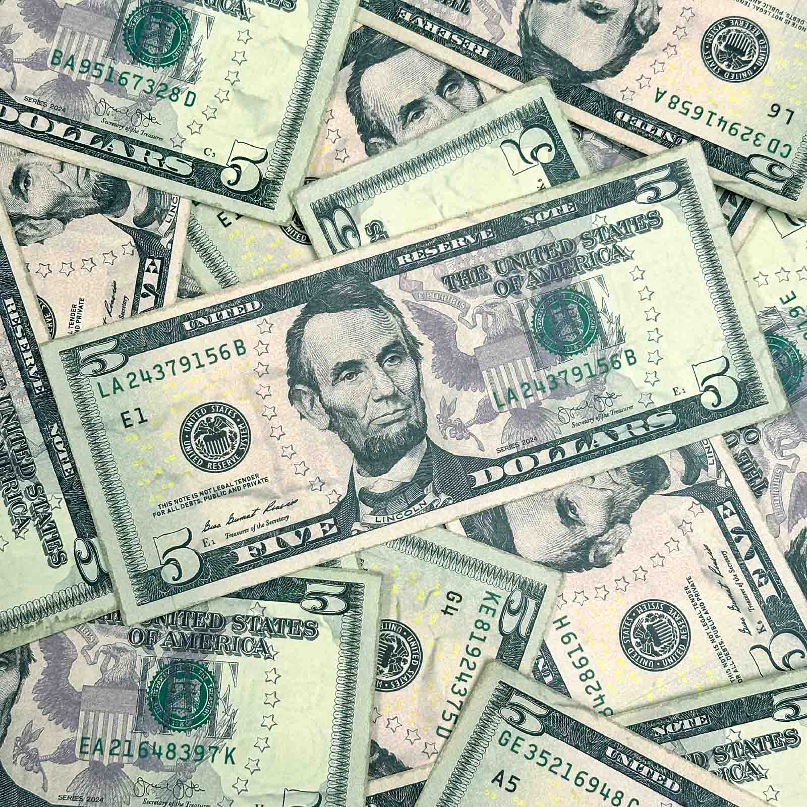 $5 Close-Up RealAged® New Series Hero Bills By Prop Money Inc.