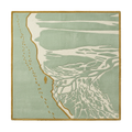 Coastal Ebb & Flow Square Hand Tufted Rug