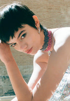 Choker Clover Gertrudis Gris