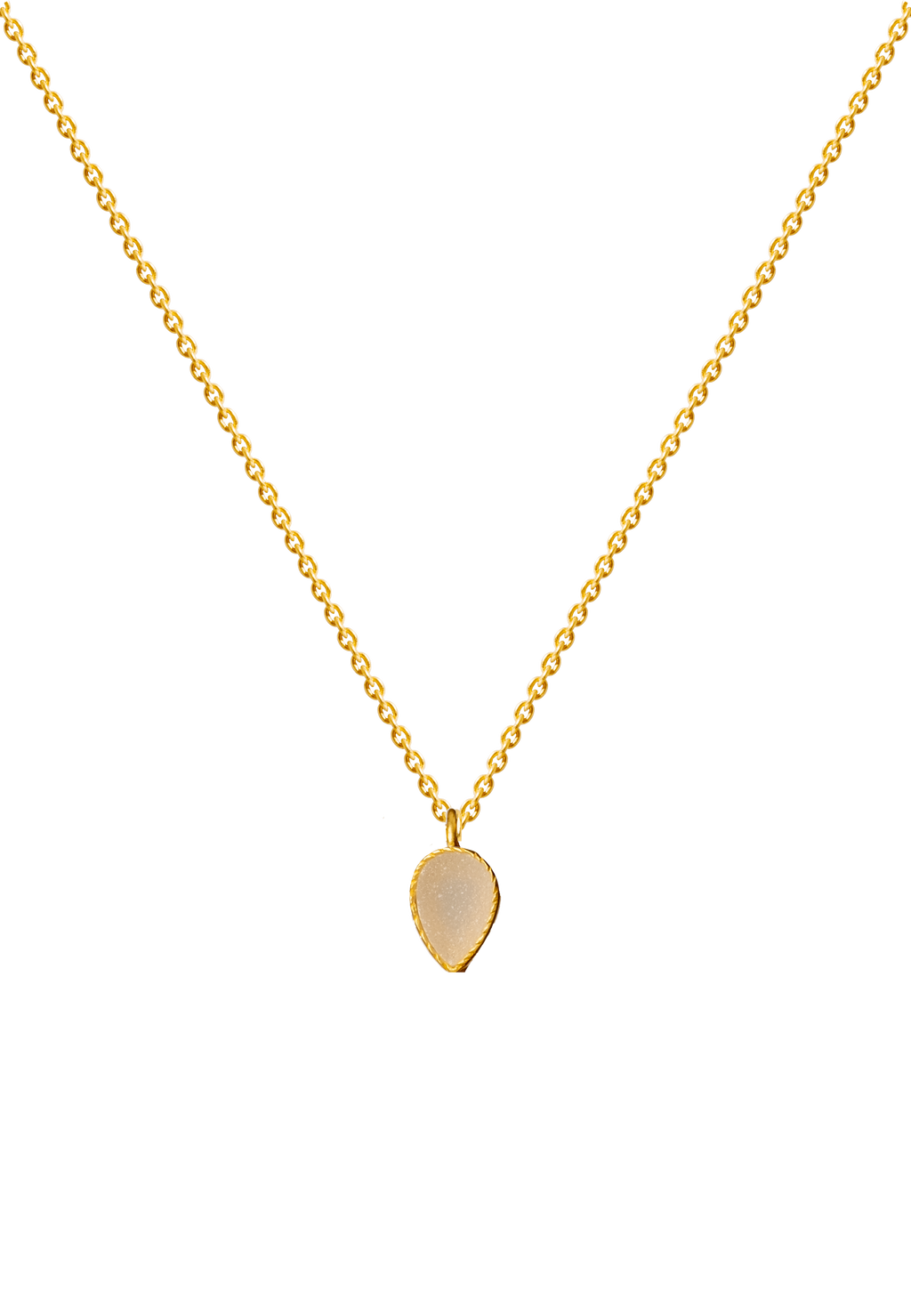 Colgante Mini Druza Blanca