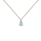 Colgante Pride Mini Plata Aguamarina
