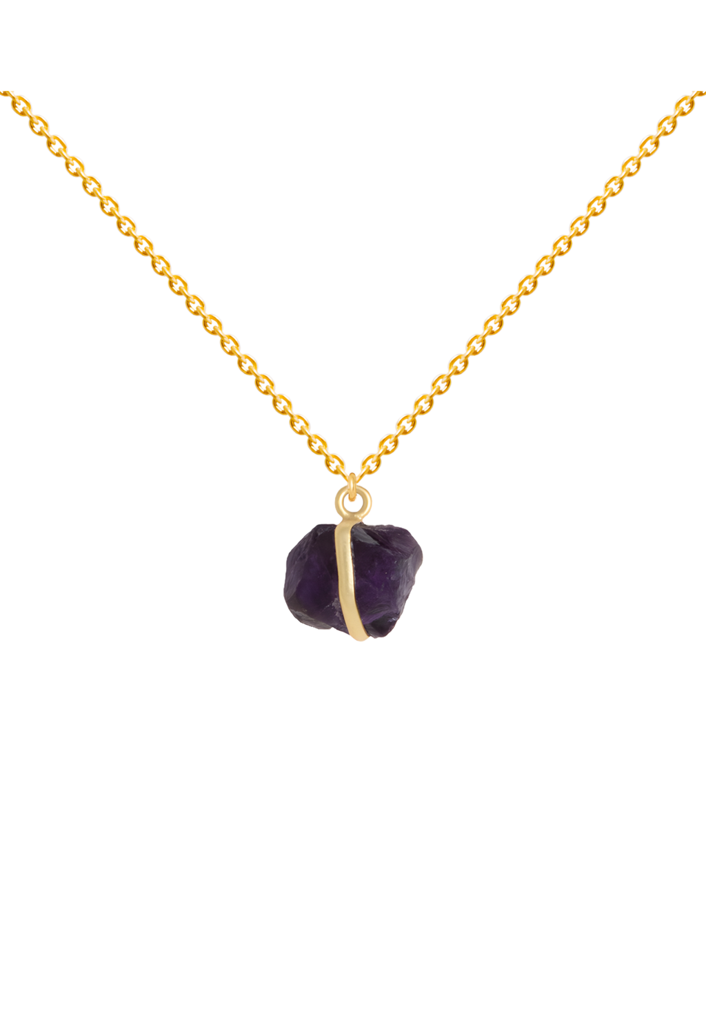Colgante Piedra Bruta Morado