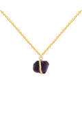 Colgante Piedra Bruta Morado
