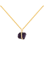 Colgante Piedra Bruta Morado