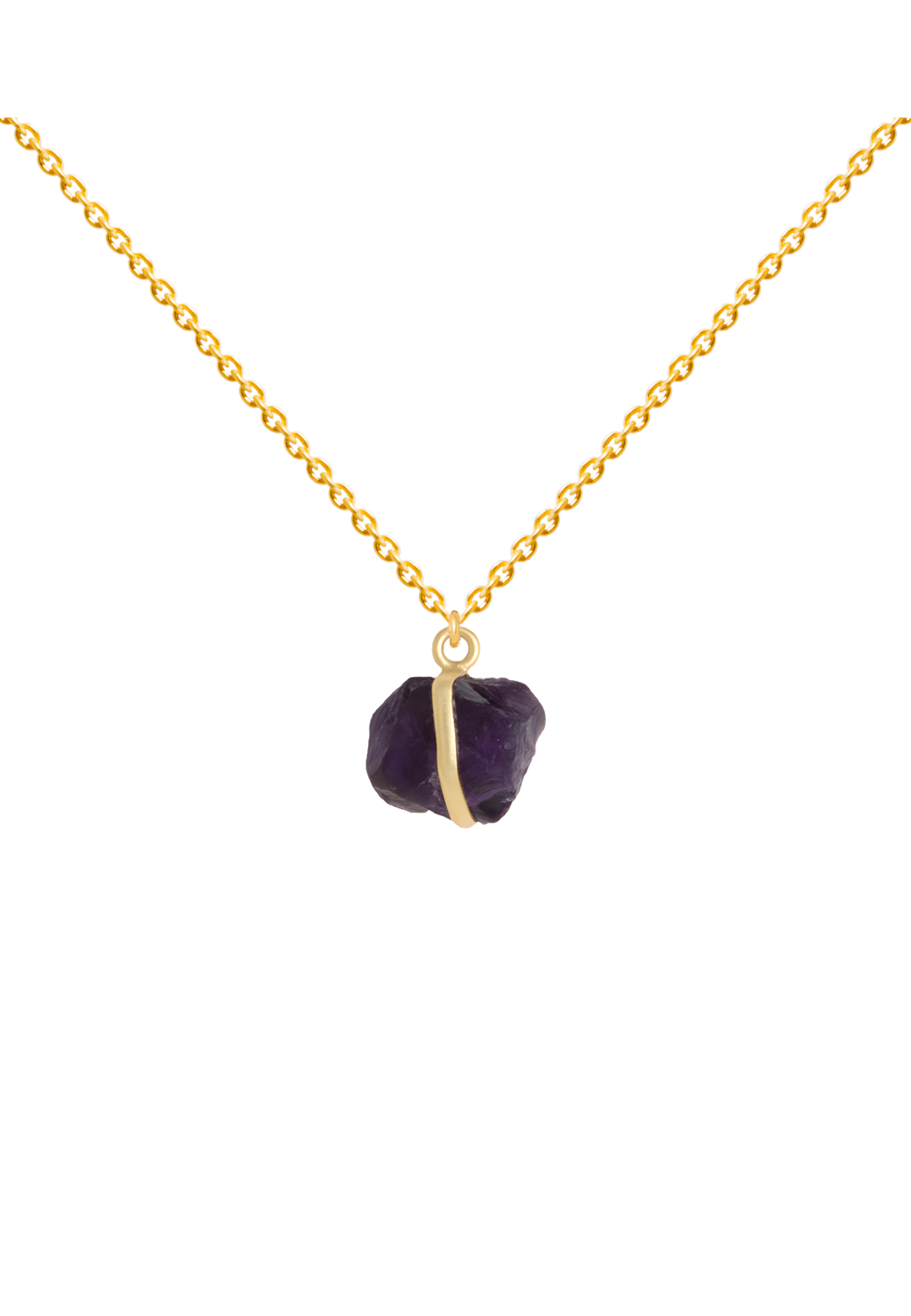 Colgante Piedra Bruta Morado