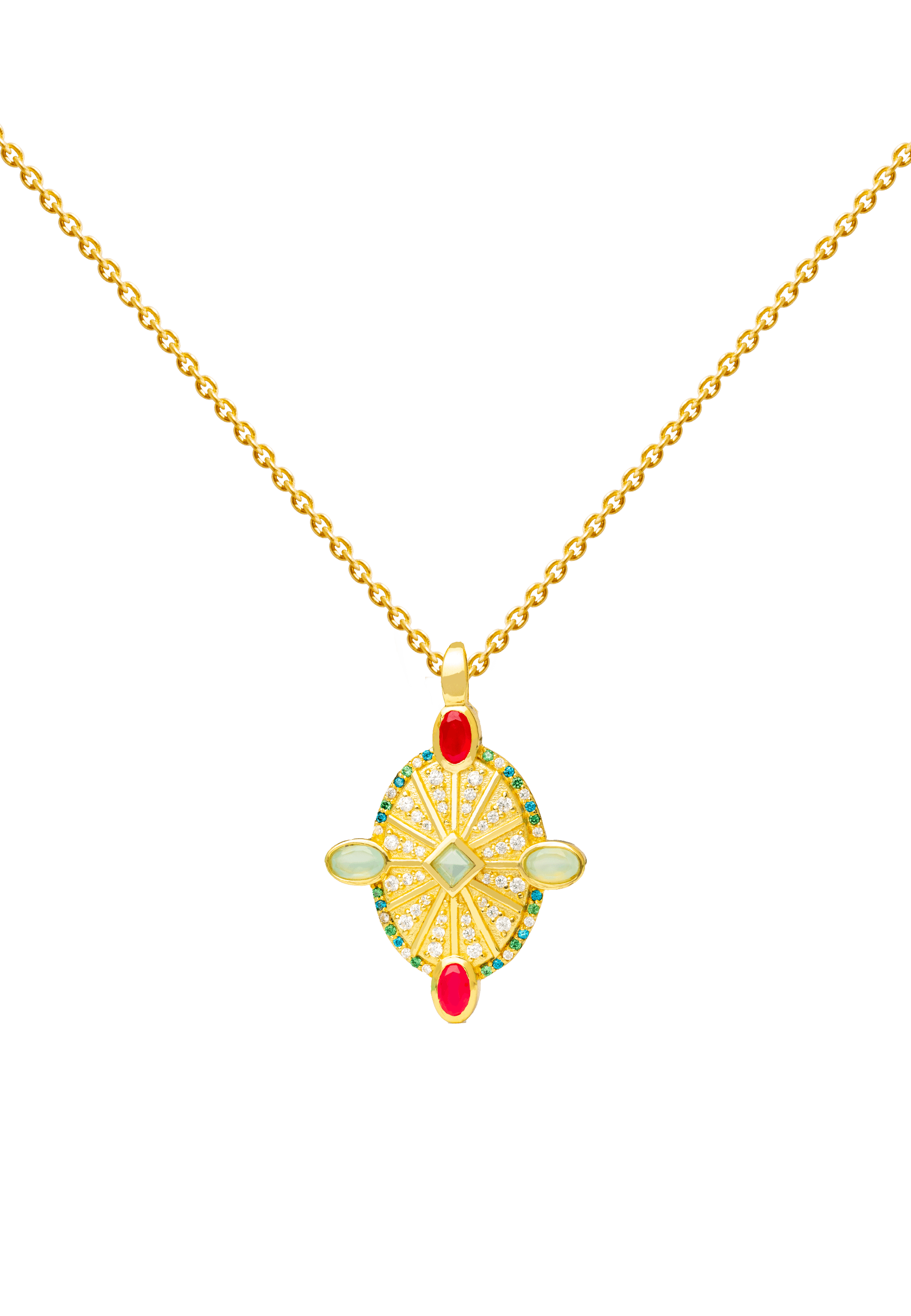 Collar Medalla Odeon Multicolor