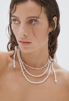 Collar triple Cyra Perlas
