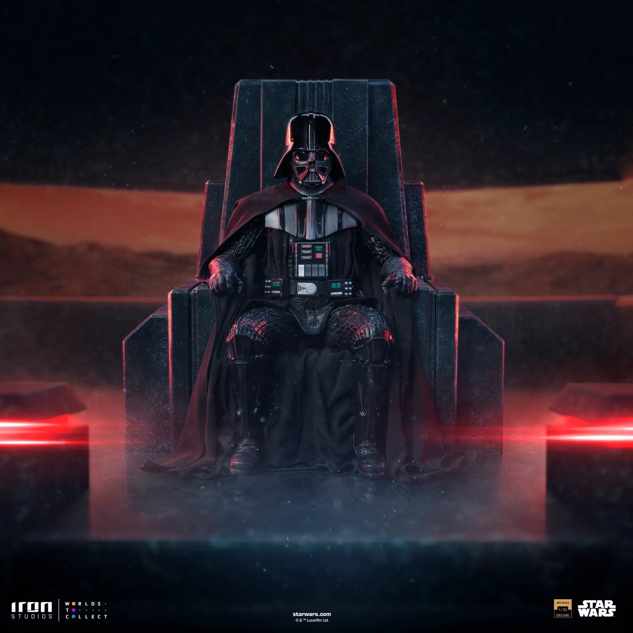 Statue Darth Vader on Throne - Star Wars: Obi-Wan Kenobi Series - Art Scale 1/10 - Iron Studios