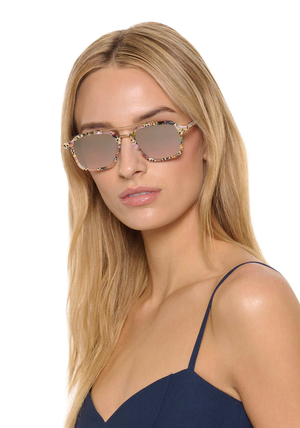 KREWE COLTON | Pink Poppy 18K Mirrored
