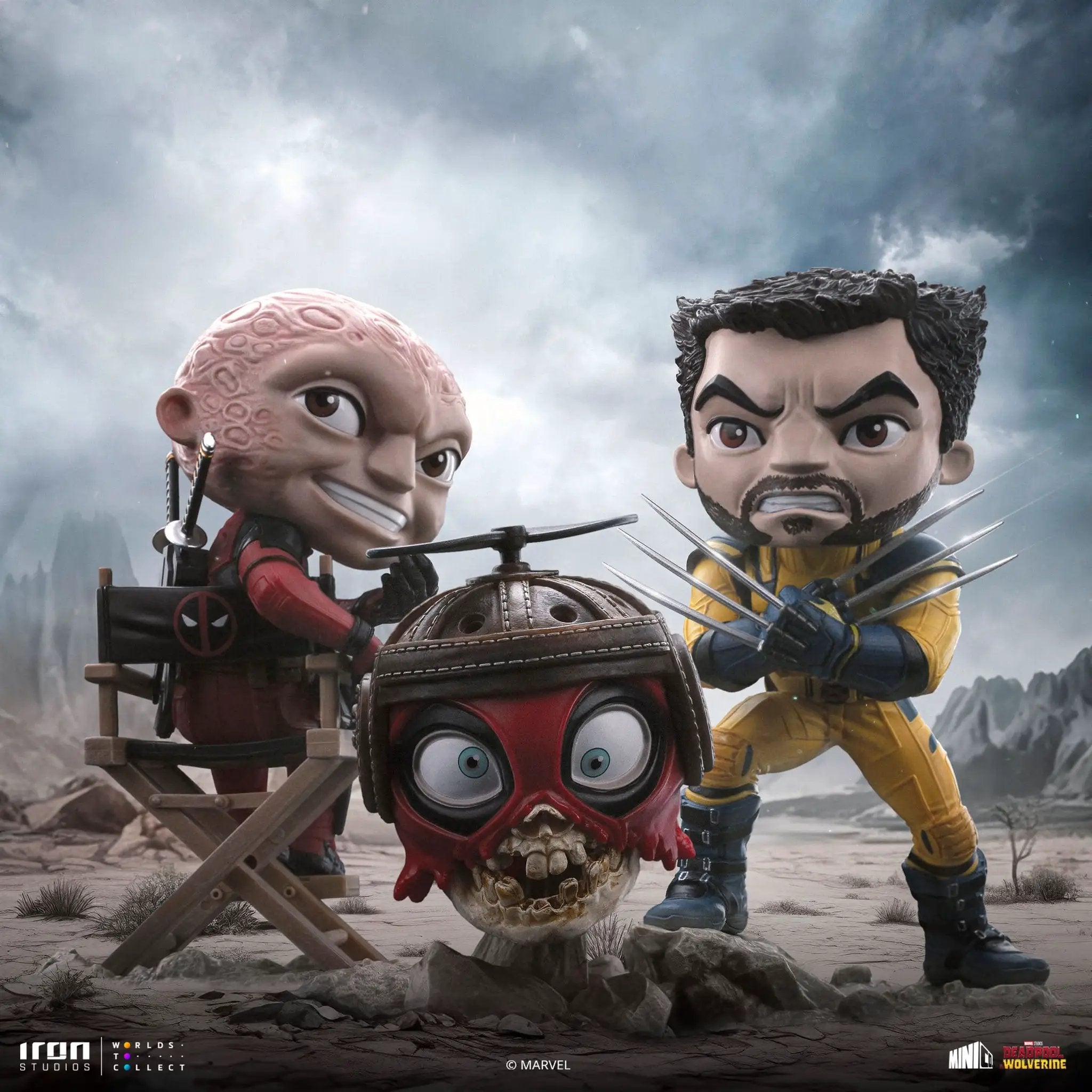 Statue Deadpool (Unmasked) - Deadpool & Wolverine - Minico - Iron Studios