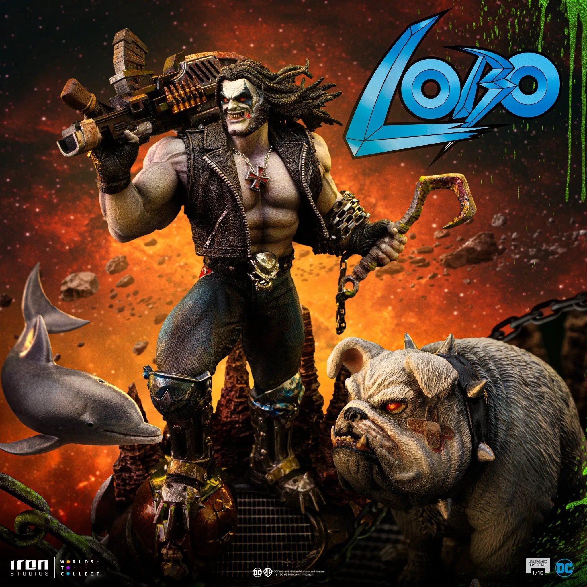 Statue Lobo Unleashed - DC Comics - Art Scale 1/10 - Iron Studios