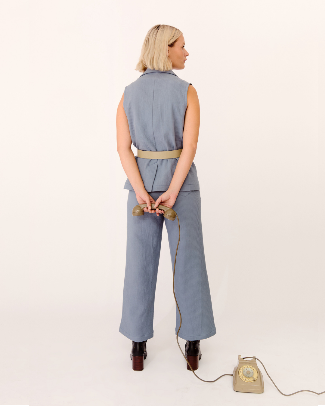 pantalón mía azul roca ◎