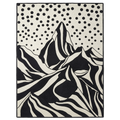 Contrast Peak & Dot Pattern Hand Tufted Rug