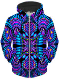 Cool Tones Unisex Zip-Up Hoodie