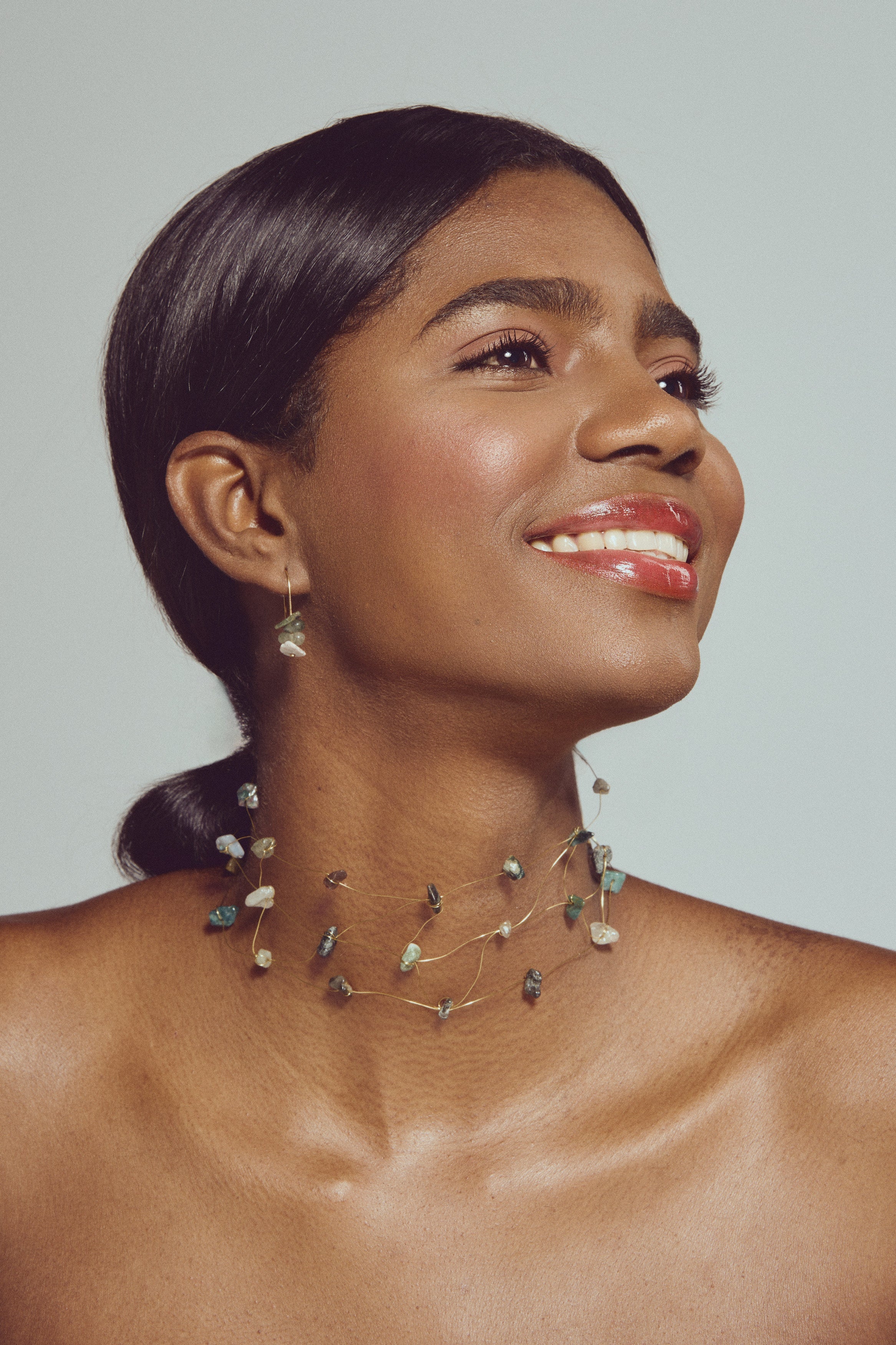 CHOKER LAINE | VERDE BOTELLA