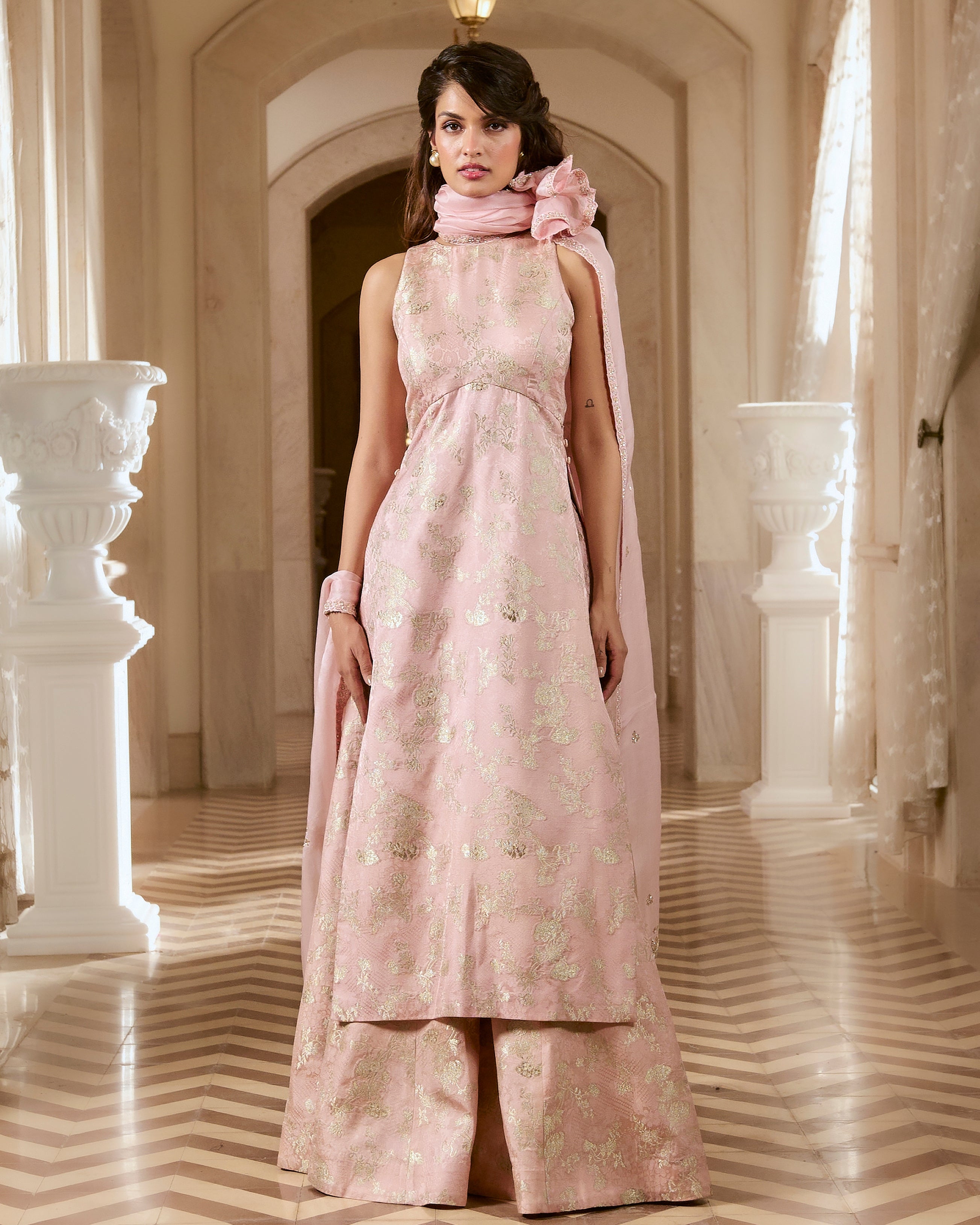 Chiara Kurta Set – Pink By KYNAH, Luxury Indian Fashion & Bridal Wear