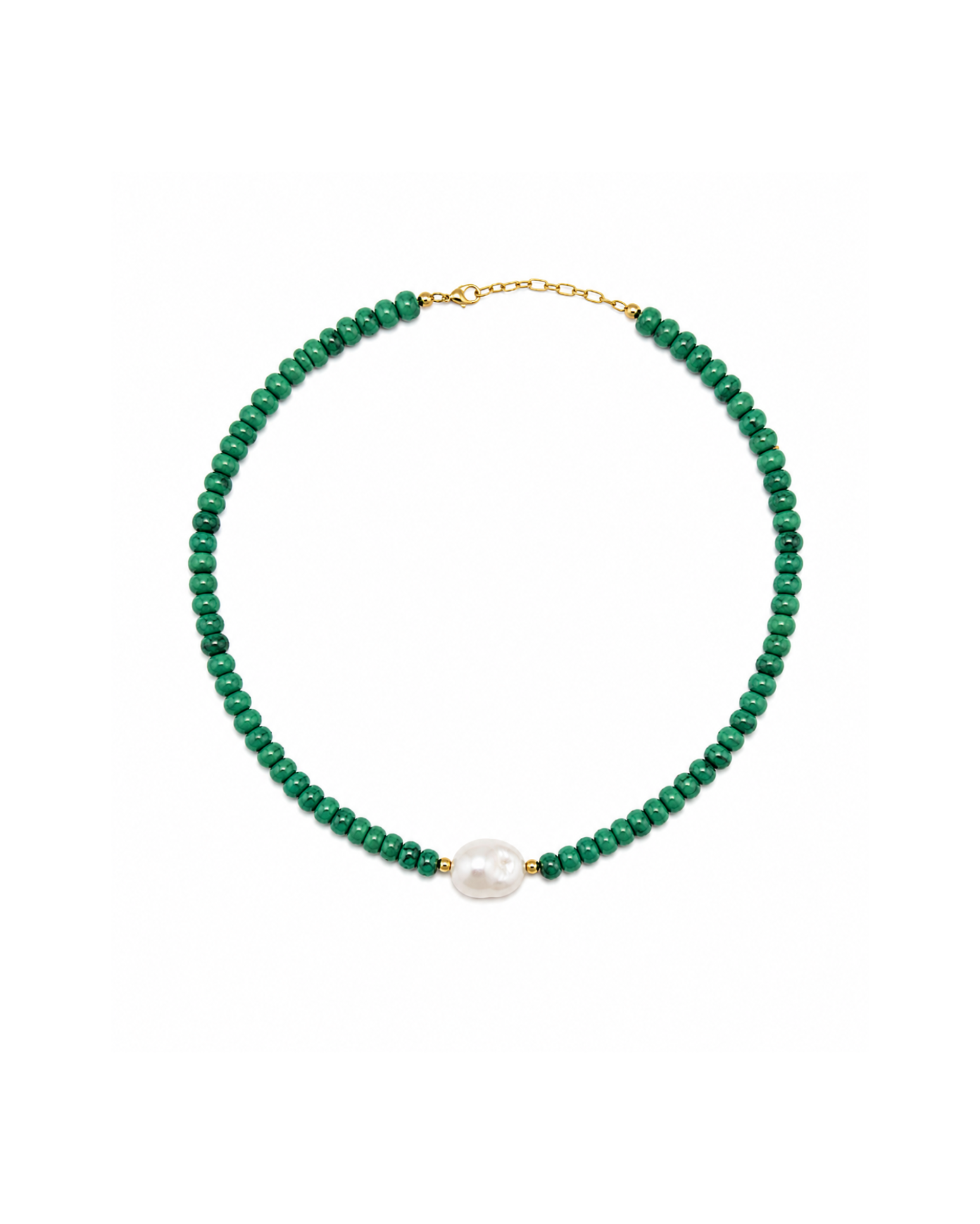EMERALD BEADED NECKLACE