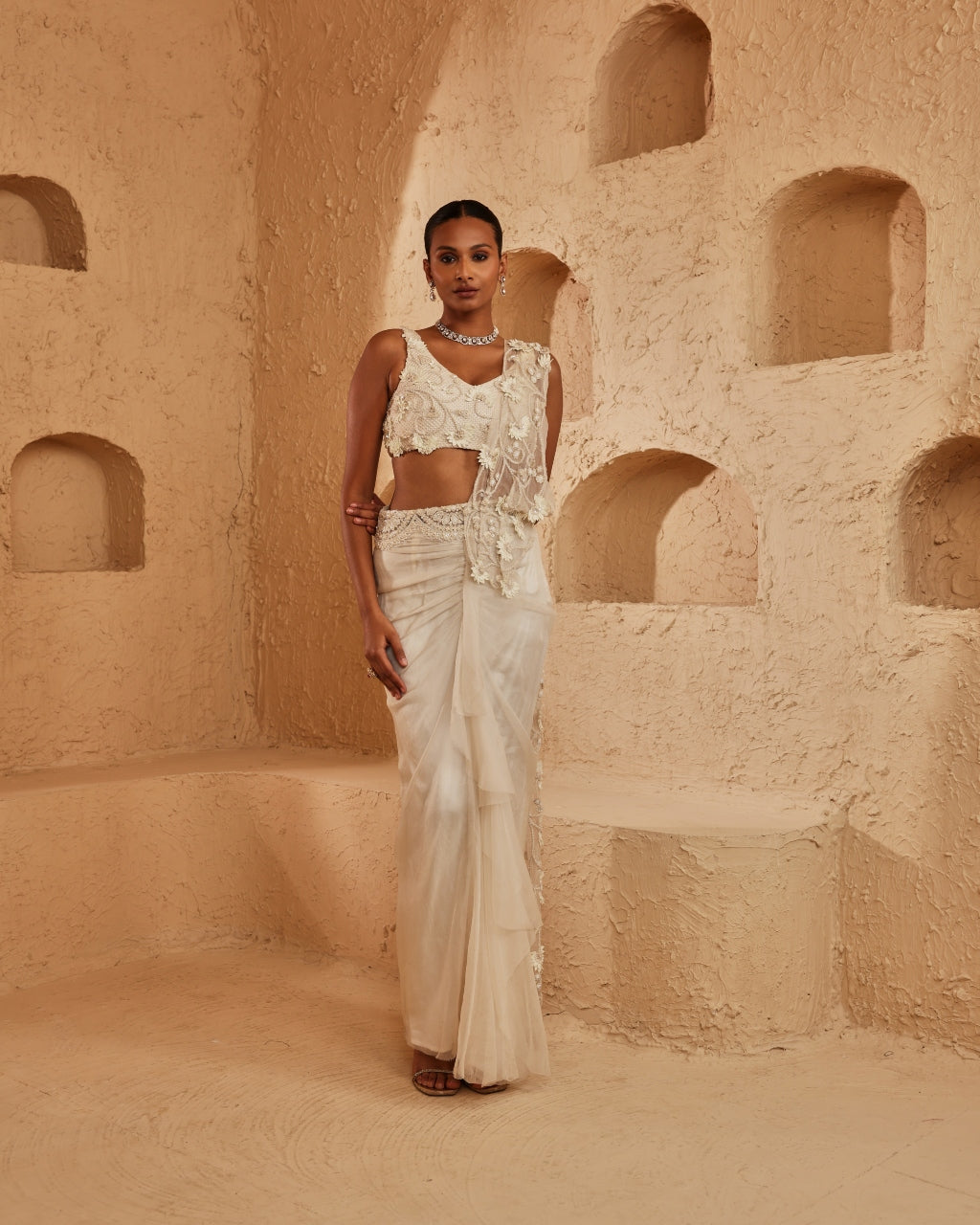 Esme Drape Skirt Set By KYNAH, Luxury Indian Fashion & Bridal Wear