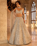 Chapelle Silver Chandelier Lehenga Set By KYNAH, Luxury Indian Fashion & Bridal Wear