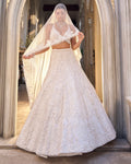 Chapelle Ivory Floral Lehenga Set By KYNAH, Luxury Indian Fashion & Bridal Wear