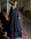 Midnight Blue Jacket Lehenga Set By KYNAH, Luxury Indian Fashion & Bridal Wear
